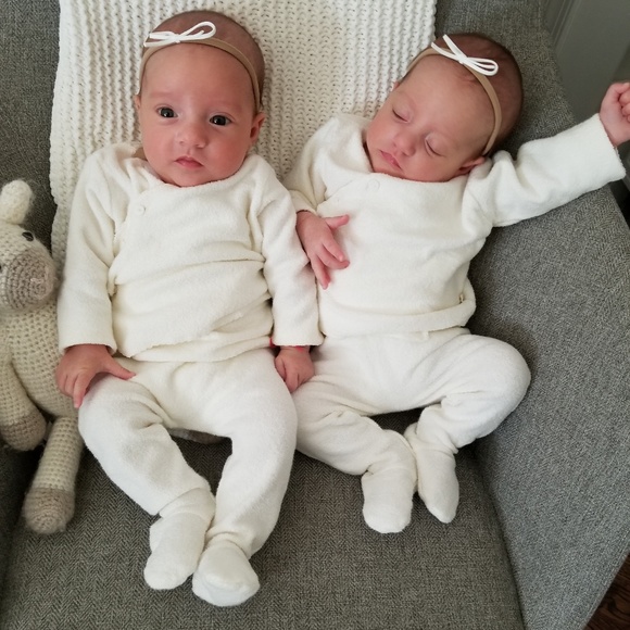 Bonpoint Size 3 months 2 piece Terry Baby Footie - Picture 8 of 8